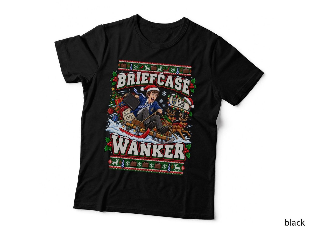 Will Mckenzie Christmas Inbetweeners Briefcase Wanker British Comedy Fan T-Shirt