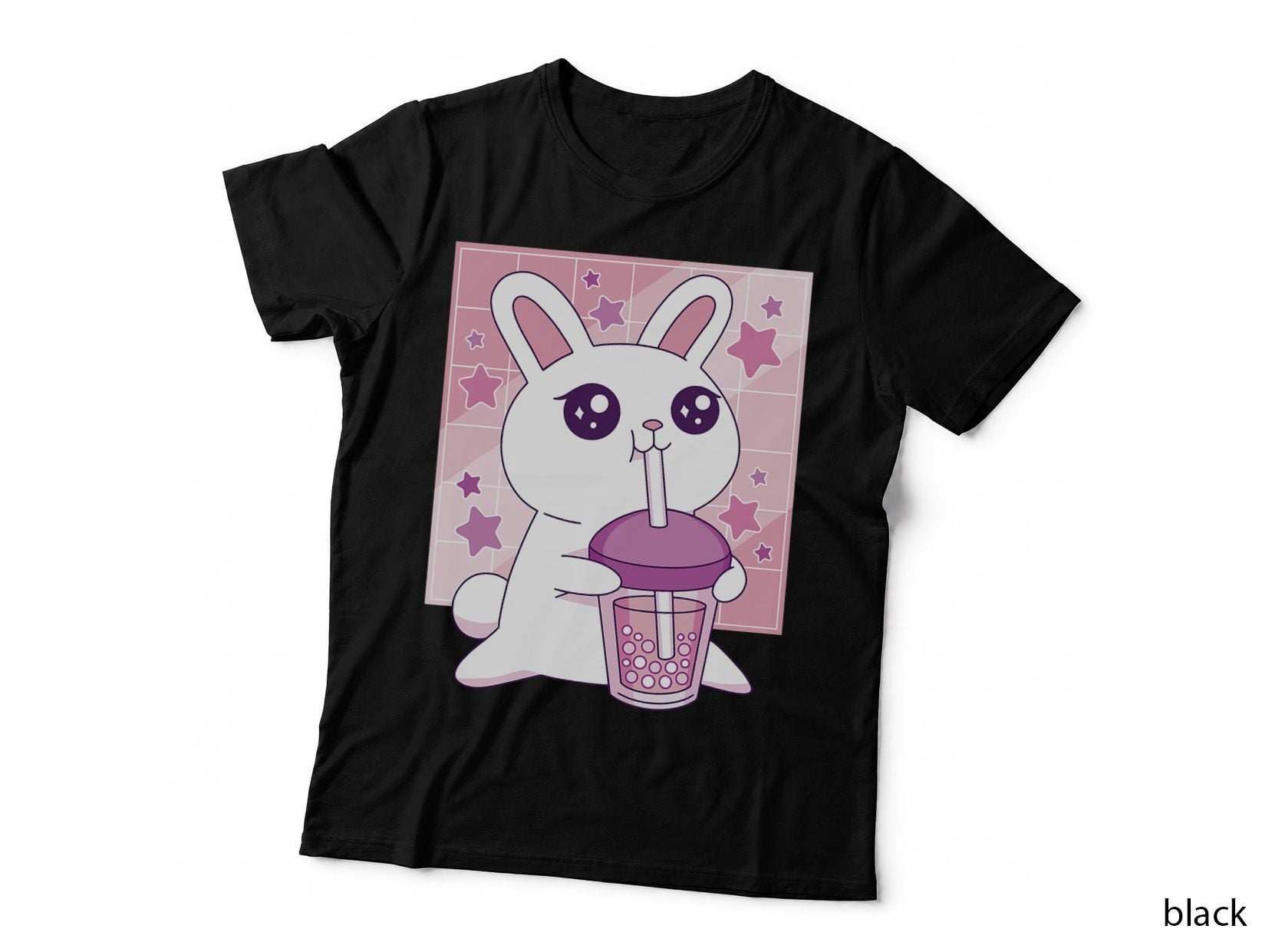 Bunny Boba Tea Bubble Tea Anime Kawaii Year of the Rabbit T-Shirt