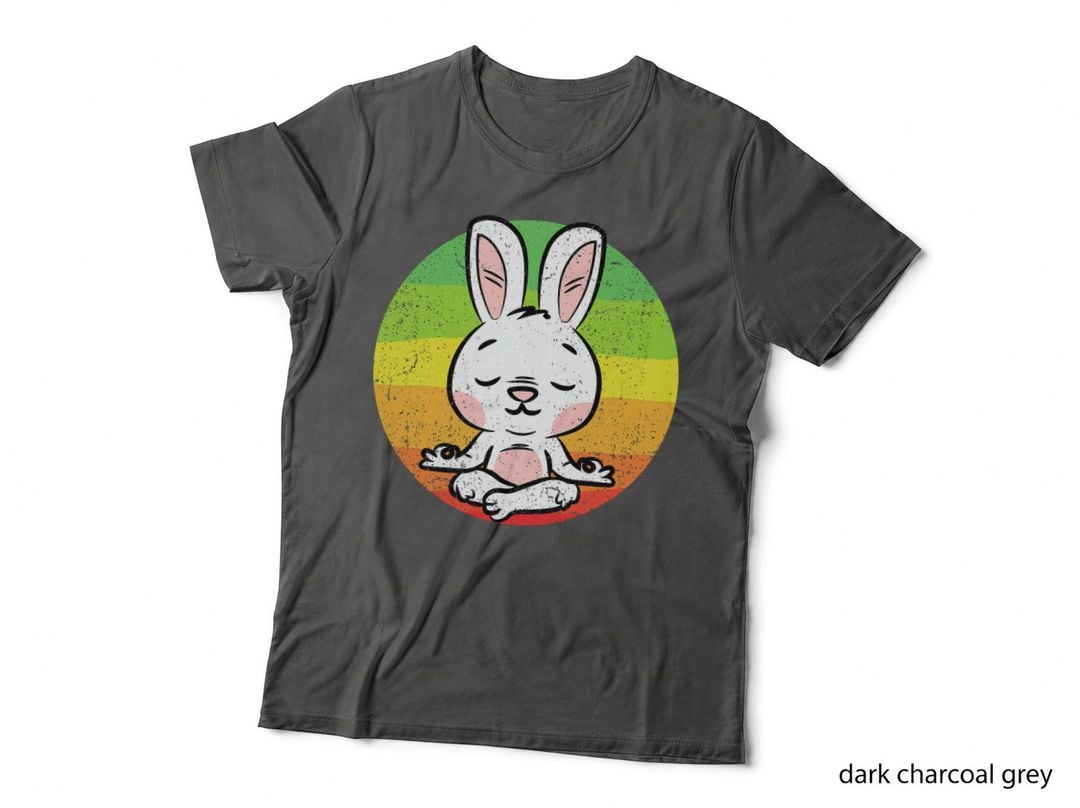 Bunny Meditating Yoga Easter Cute Rabbit Meditation Zen T-Shirt