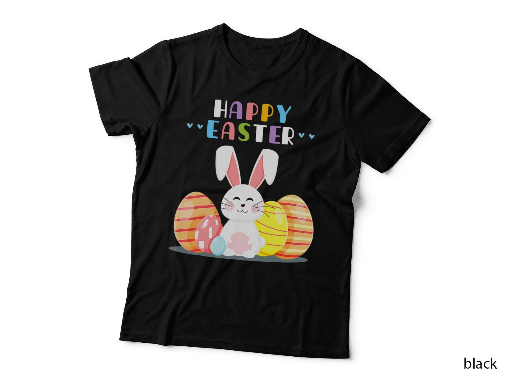 Bunny Pastel Spring Hunt Eggs Rabbit Happy Easter Day Outfit T-Shirt