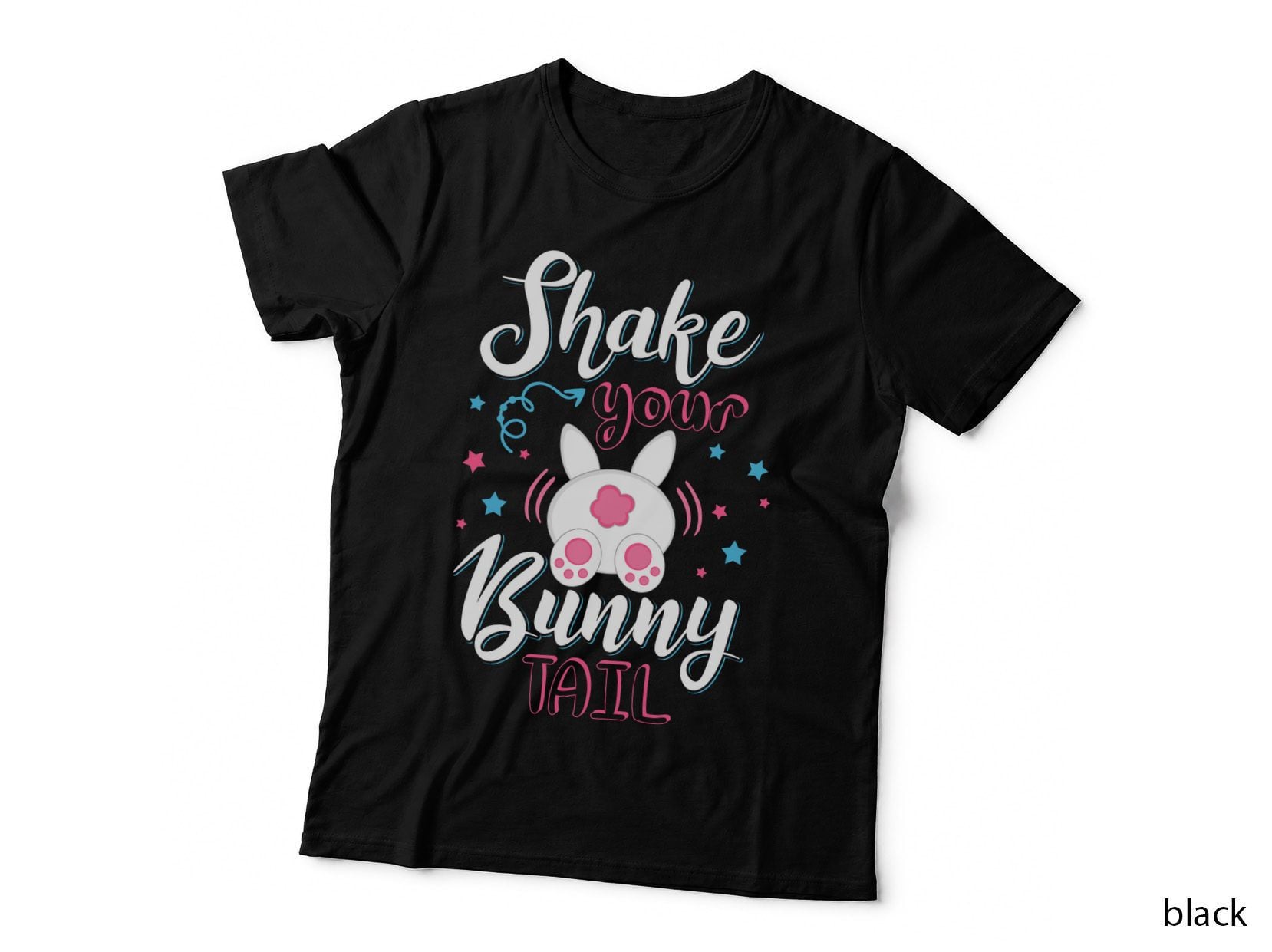 Bunny Tail T-Shirt, Easter Bunny Print, Pet Lover Apparel