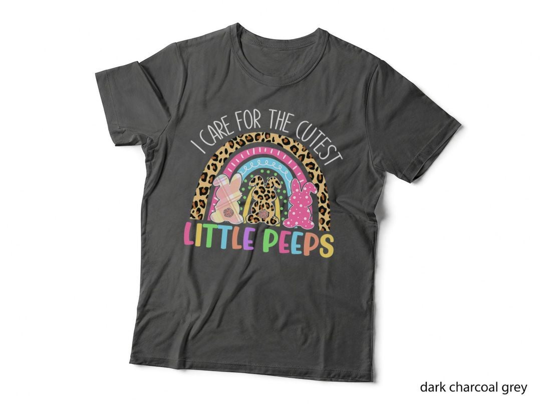 Care for the Cutest Little Bunnies NICU Nurse Easter Leopard T-Shirt