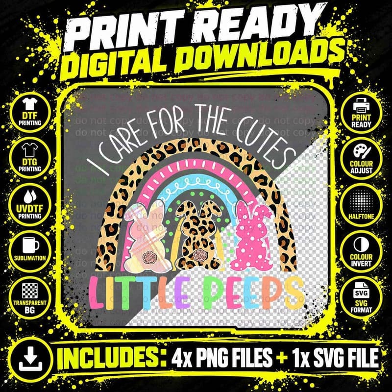 Care for the Cutest Little Bunnies NICU Nurse Easter Png SVG Digital Bundle
