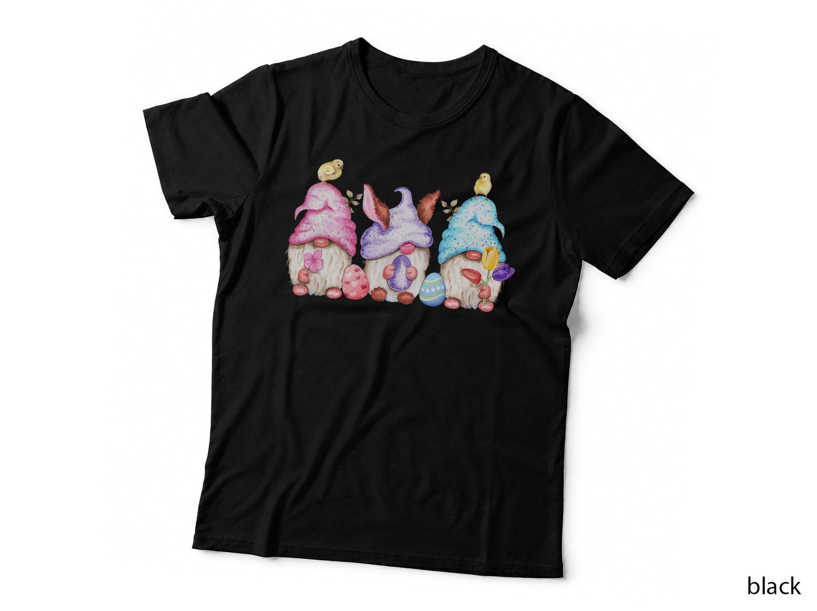 Cute Easter Gnomes Easter Eggs Baby Chicks Easter T-Shirt