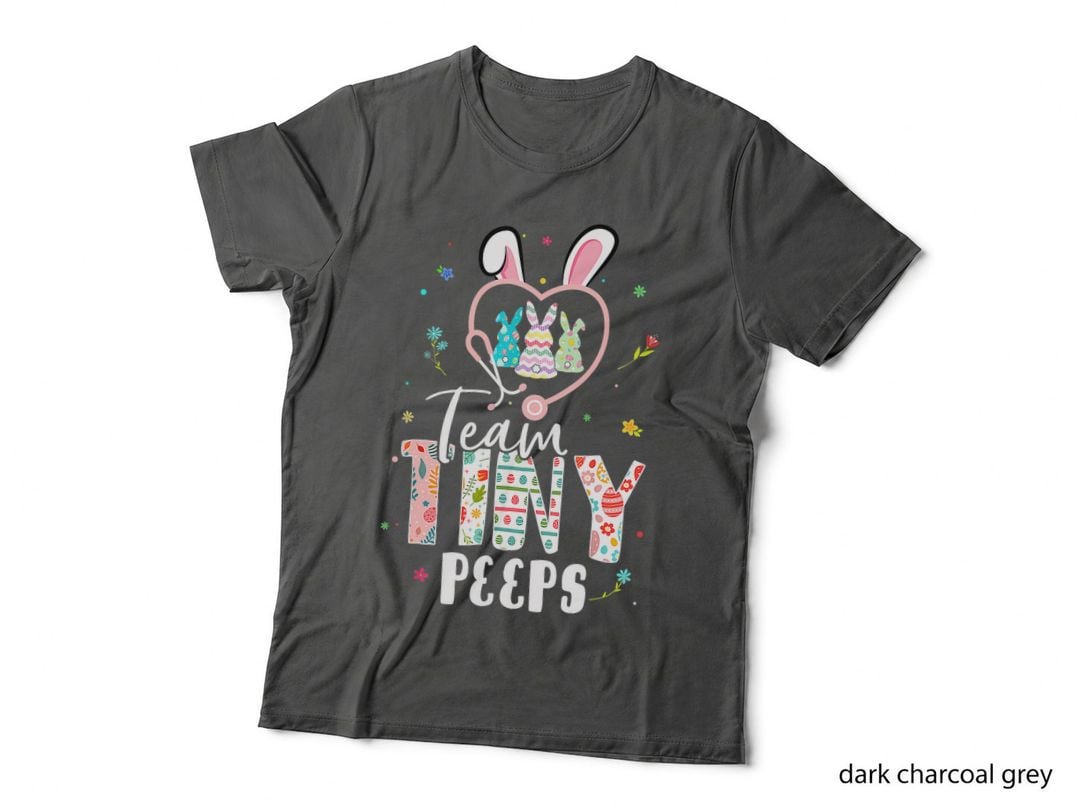 Cute NICU PICU L&d Nurse Easter Day Stethoscope Cute Bunny T-Shirt