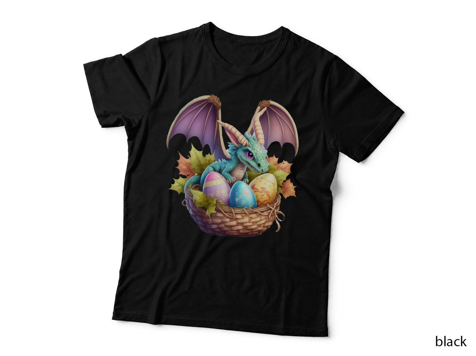 Dragon Easter Day Loves Collecting Eggs T-Shirt, Easter Themed, Kids Apparel