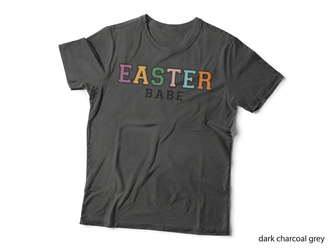 Easter Babe Easter T-Shirt, Pastel Easter Egg Colors Graphic Tee