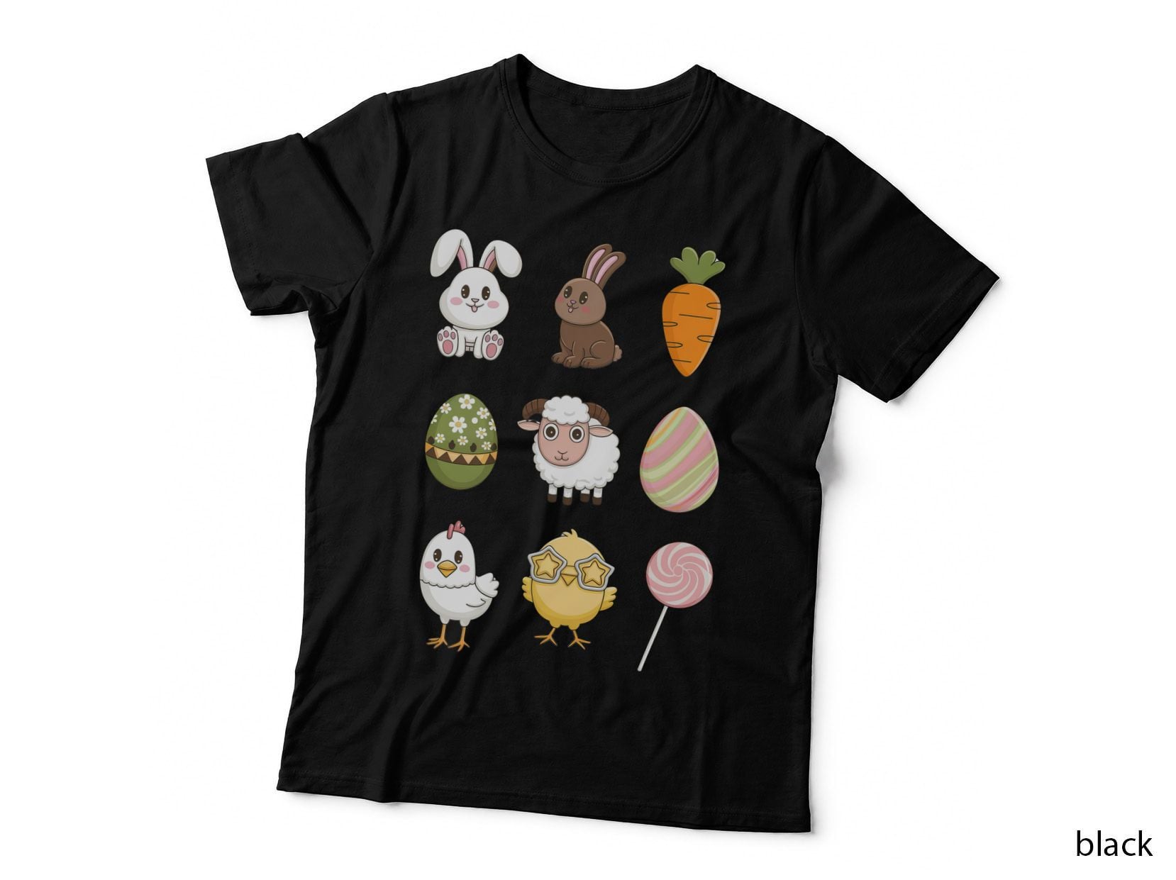 Easter Bunny & Friends Easter T-Shirt, Easter Graphic Tee, Easter Gift Shirt