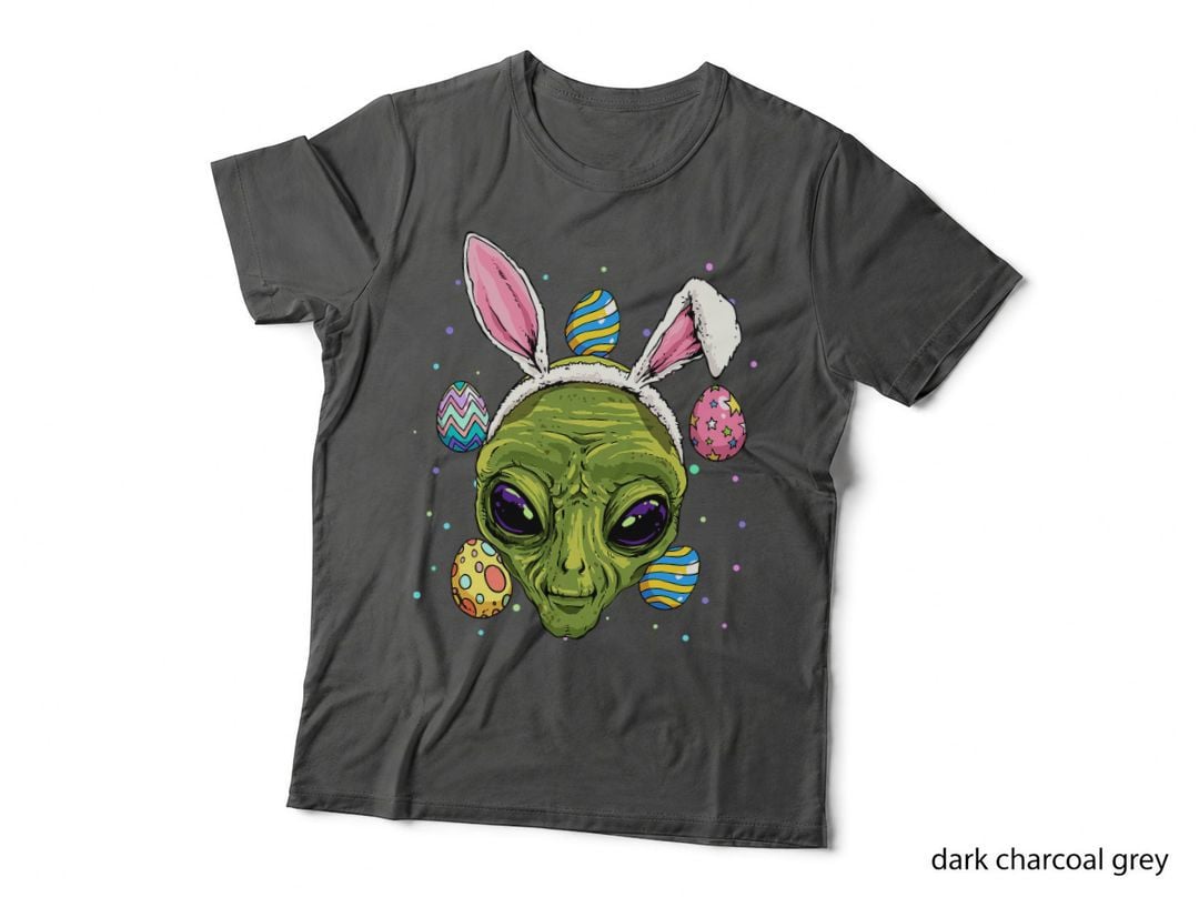Easter Bunny Alien Shirt Easter Egg Hunting UFO Alien Lover T-Shirt