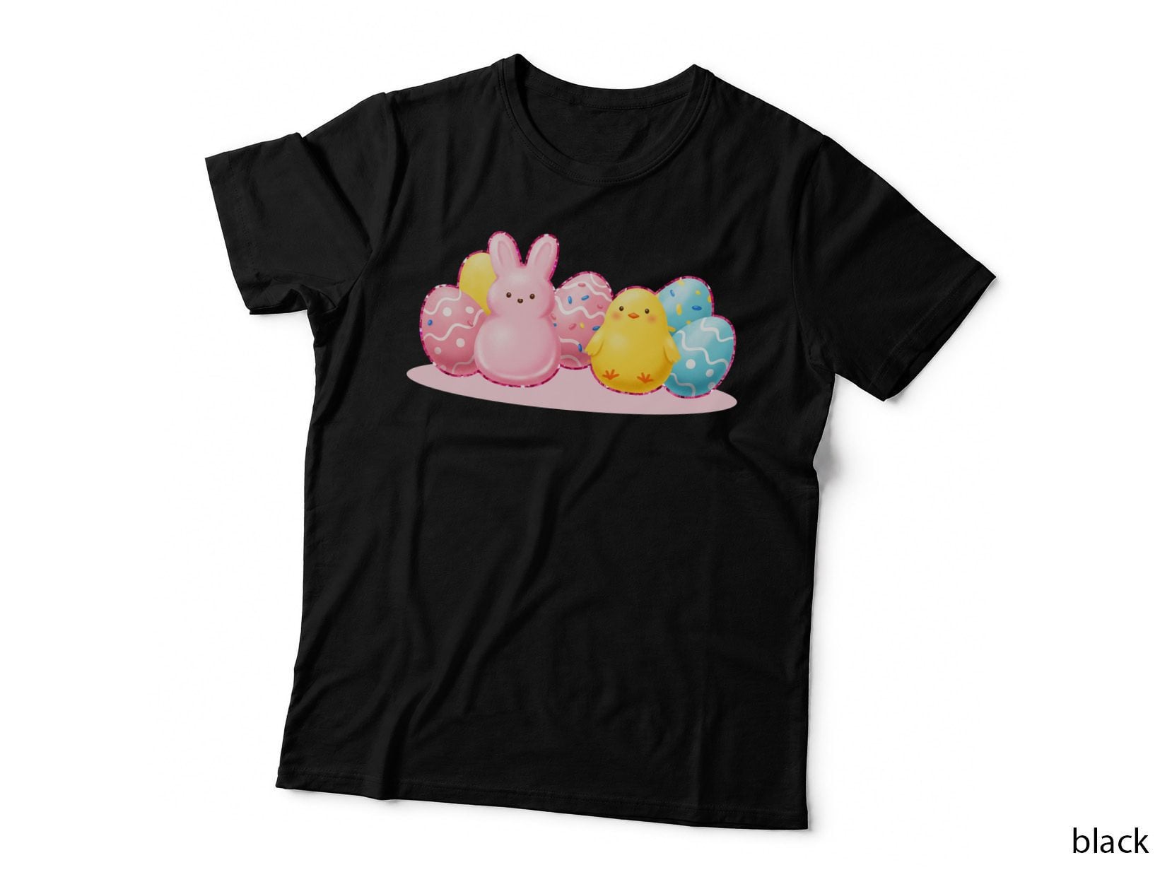 Easter Bunny Chick Eggs Easter T-Shirt, Easter Graphic Tee, Easter Gift Shirt