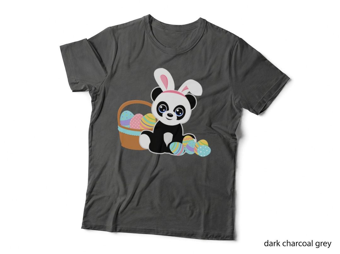 Easter Bunny Ears Panda Lover Cute Easter Eggs Funny Graphic T-Shirt