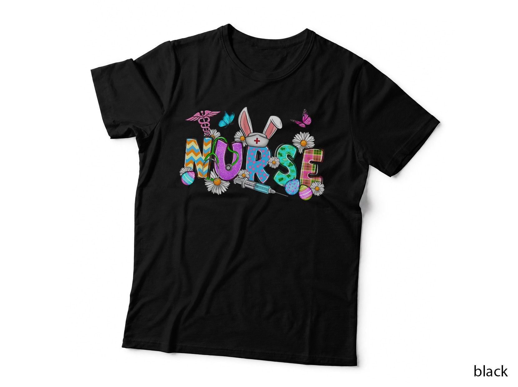 Easter Bunny Stethoscope Nurse T-Shirt, Easter Day Cute, Pet Lover Apparel
