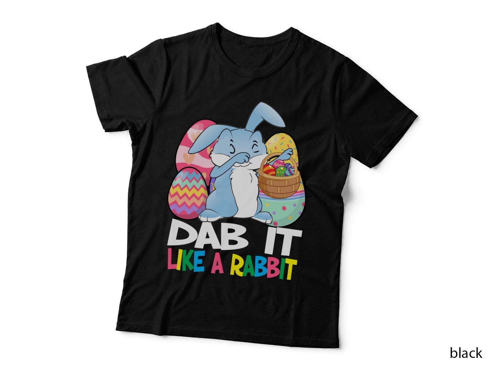 Easter Bunny T-Shirt, Dab It Like a Rabbit, Easter Egg Hunt