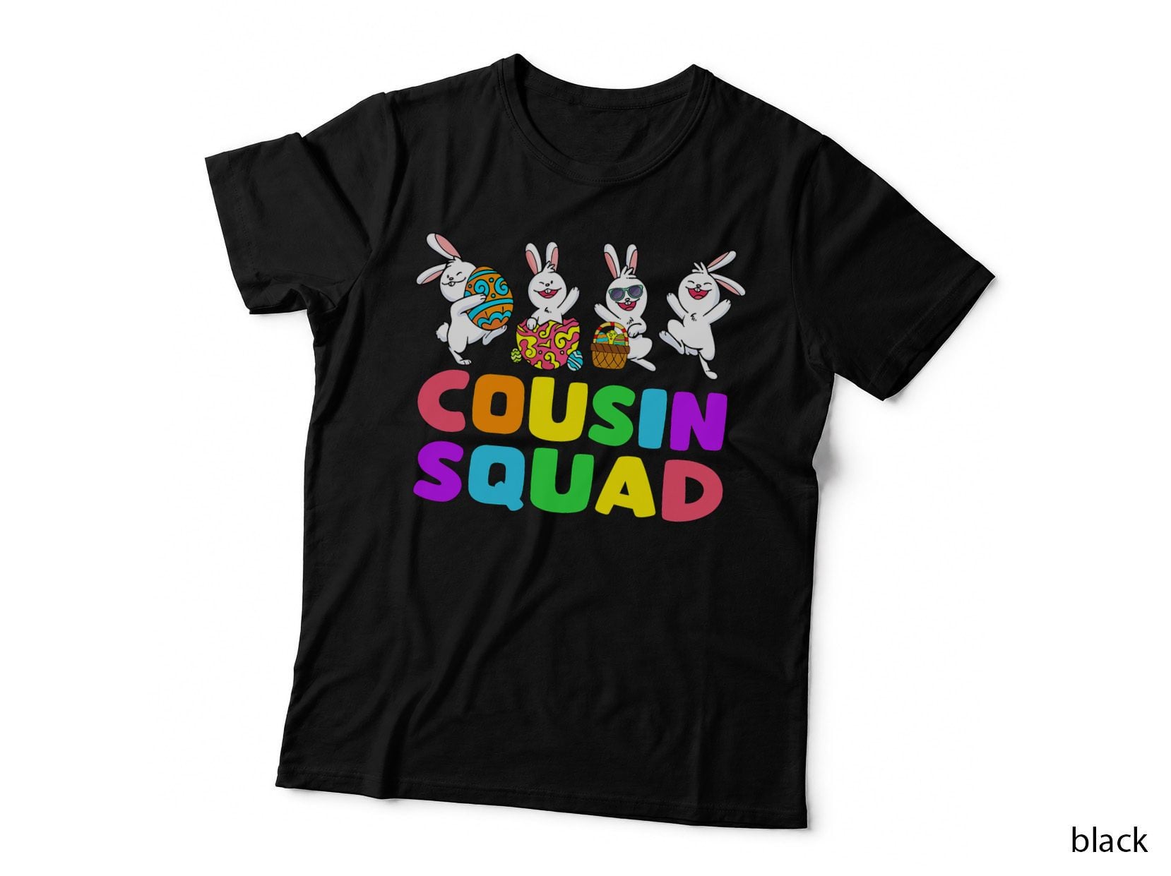 Easter Cousin Crew Squad Boys Cute Rabbits Easter Bunny Eggs T-Shirt
