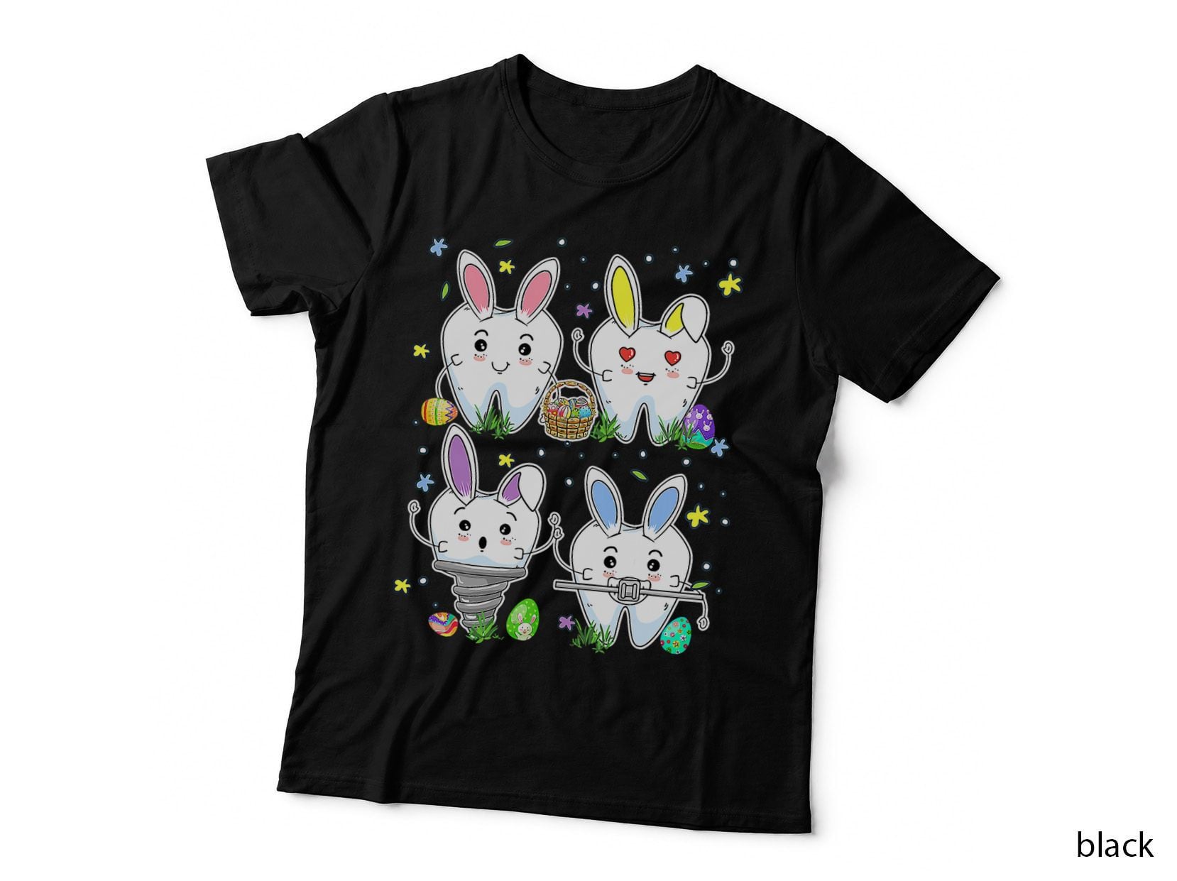 Easter Dental Squad Bunny Th Dental Life Dentist Easter T-Shirt