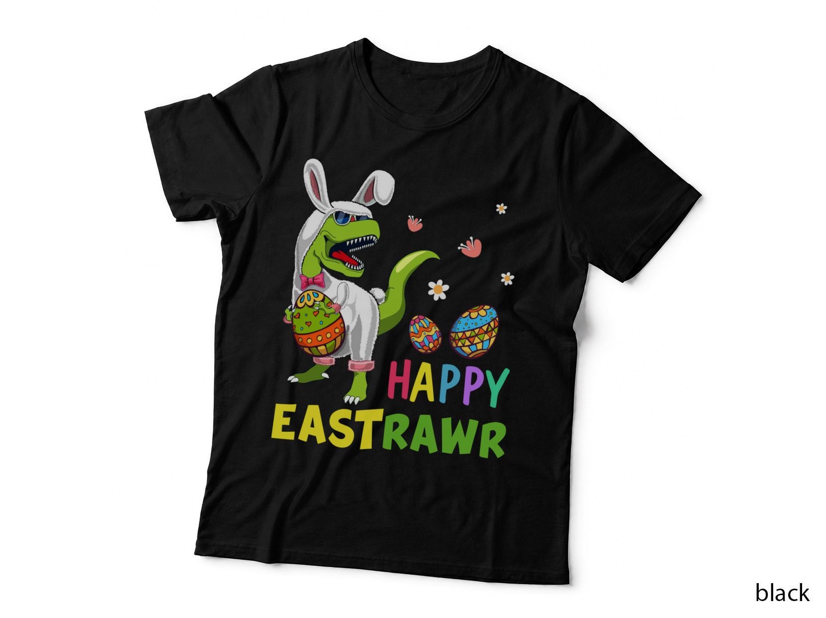 Easter Dinosaur T-Shirt, Easter Egg Hunt, Pet Lover Apparel