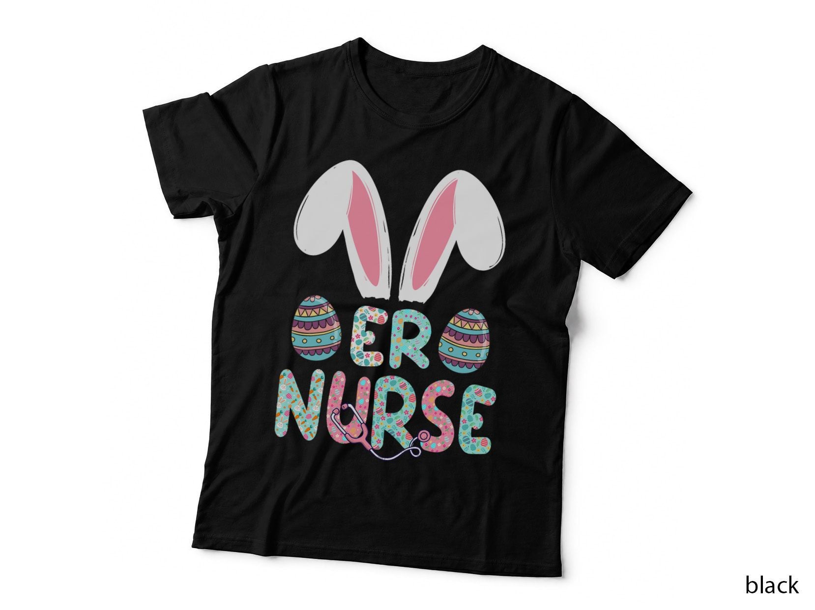 Easter ER Nurse Bunny Ears T-Shirt, Easter Theme, Nurse Appreciation Gift