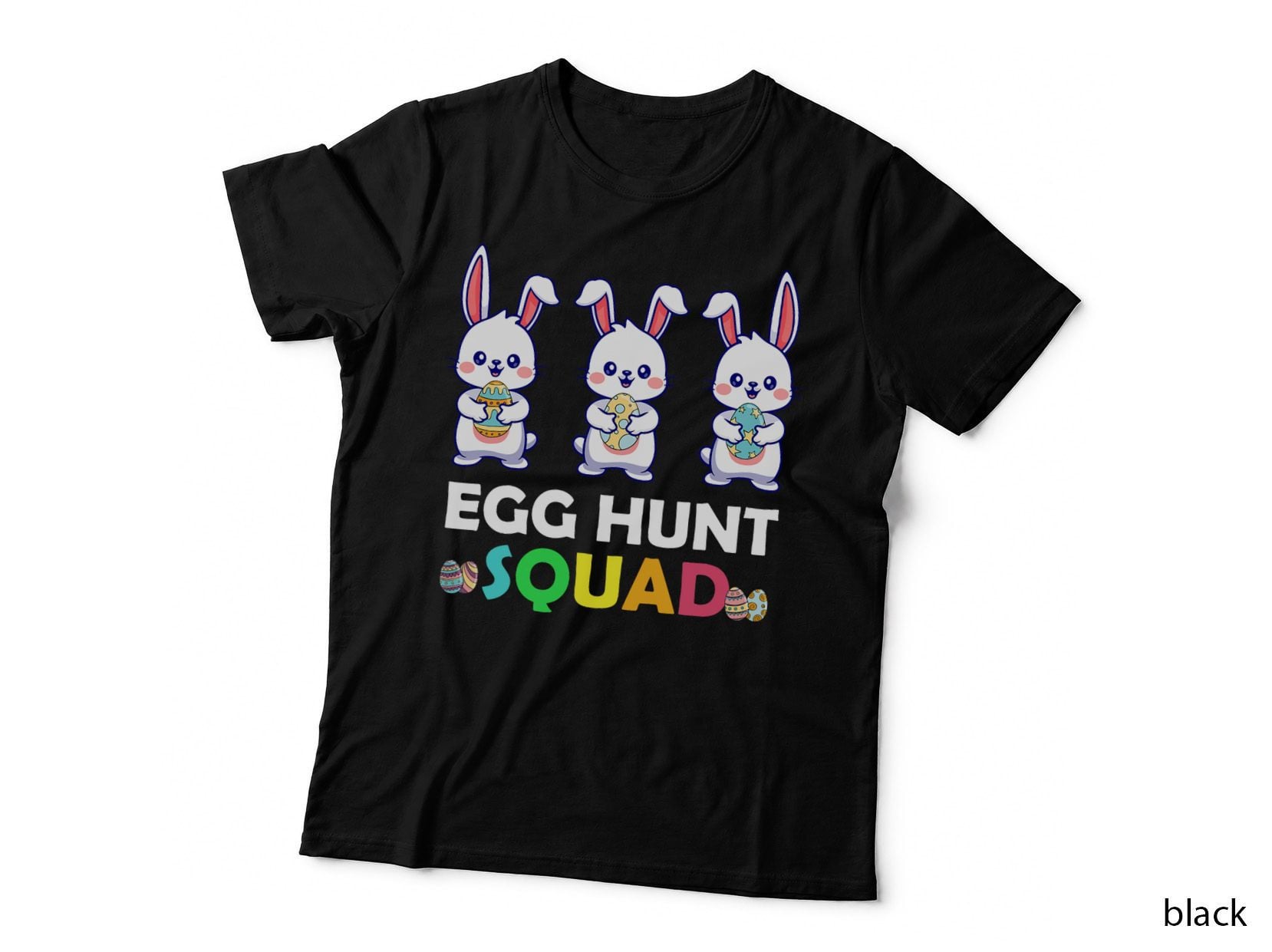 Egg Hunt Squad Bunny Easter Squad Family Matching, Spring Fashion T-Shirt