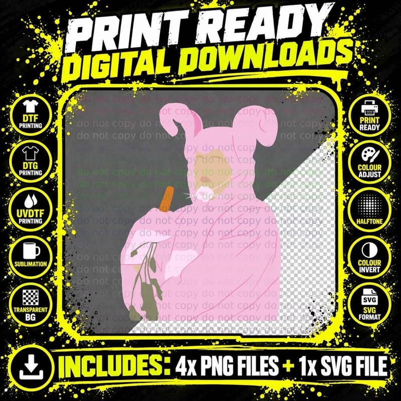 Friends Chandler Bing Bunny T-Shirt, Friends TV Show Png SVG Digital Bundle