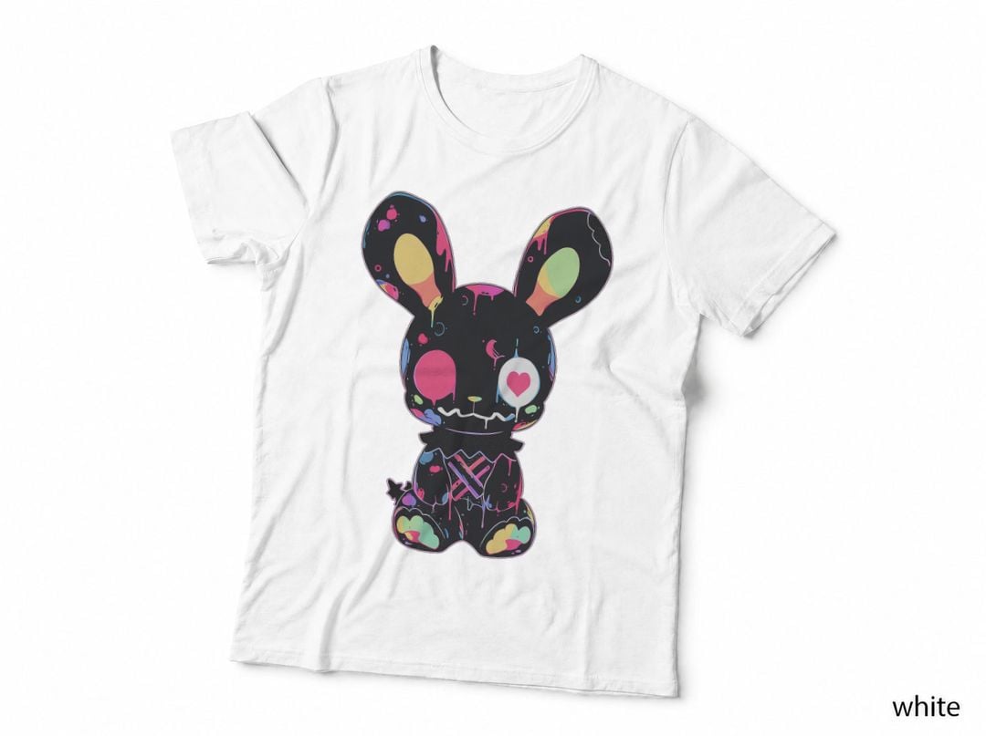 Goth Bunny Kawaii Rabbit Cute Gothic Outfit E-Girl Grunge T-Shirt