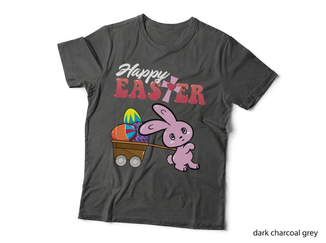 Happy Easter Bunny Egg Hunt Christian Girl Kid Toddler Women T-Shirt