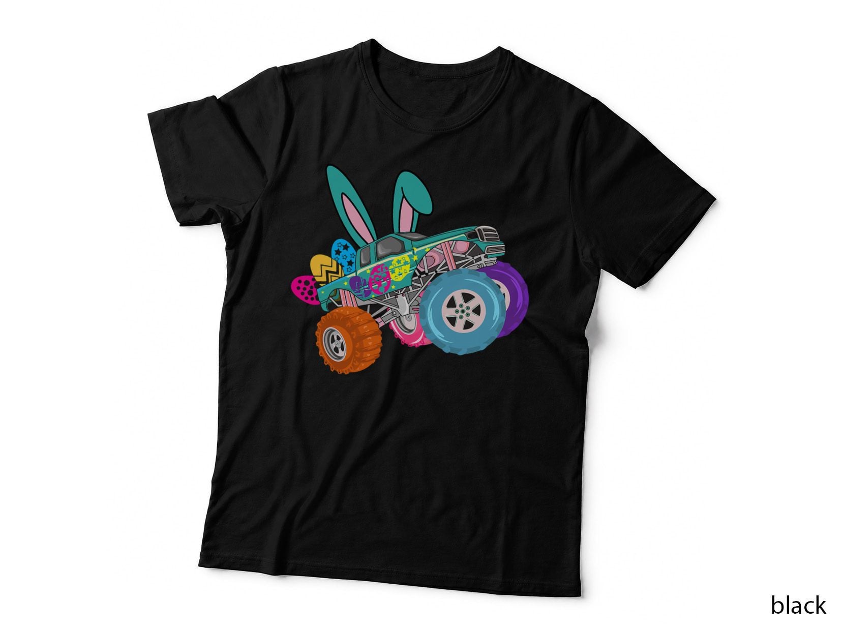 Happy Easter Bunny Monster Truck Lovers, Easter Gift for Women T-Shirt