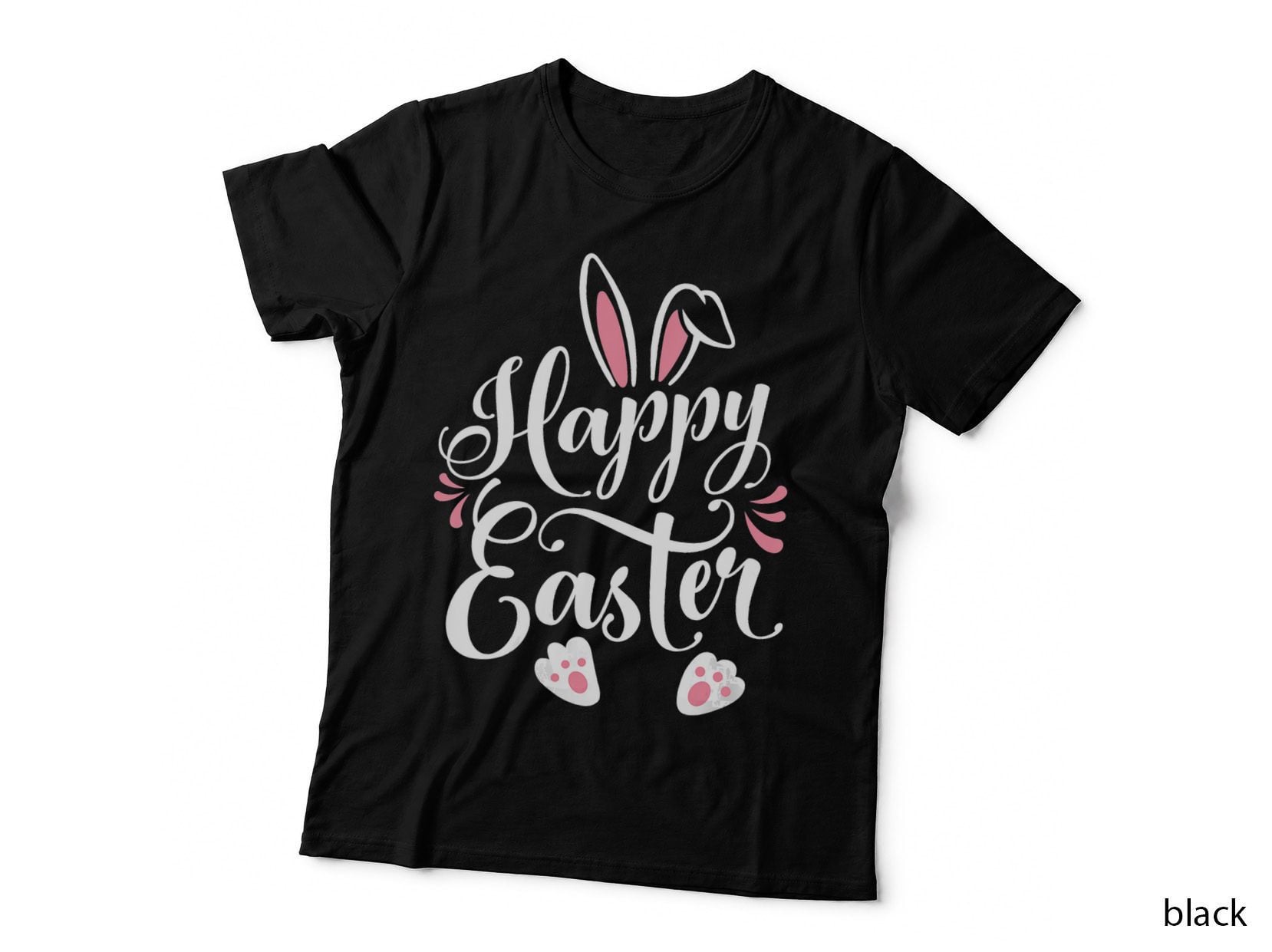 Happy Easter Bunny Rabbit Face Funny Easter Day Women Girls, Cute Animal T-Shirt