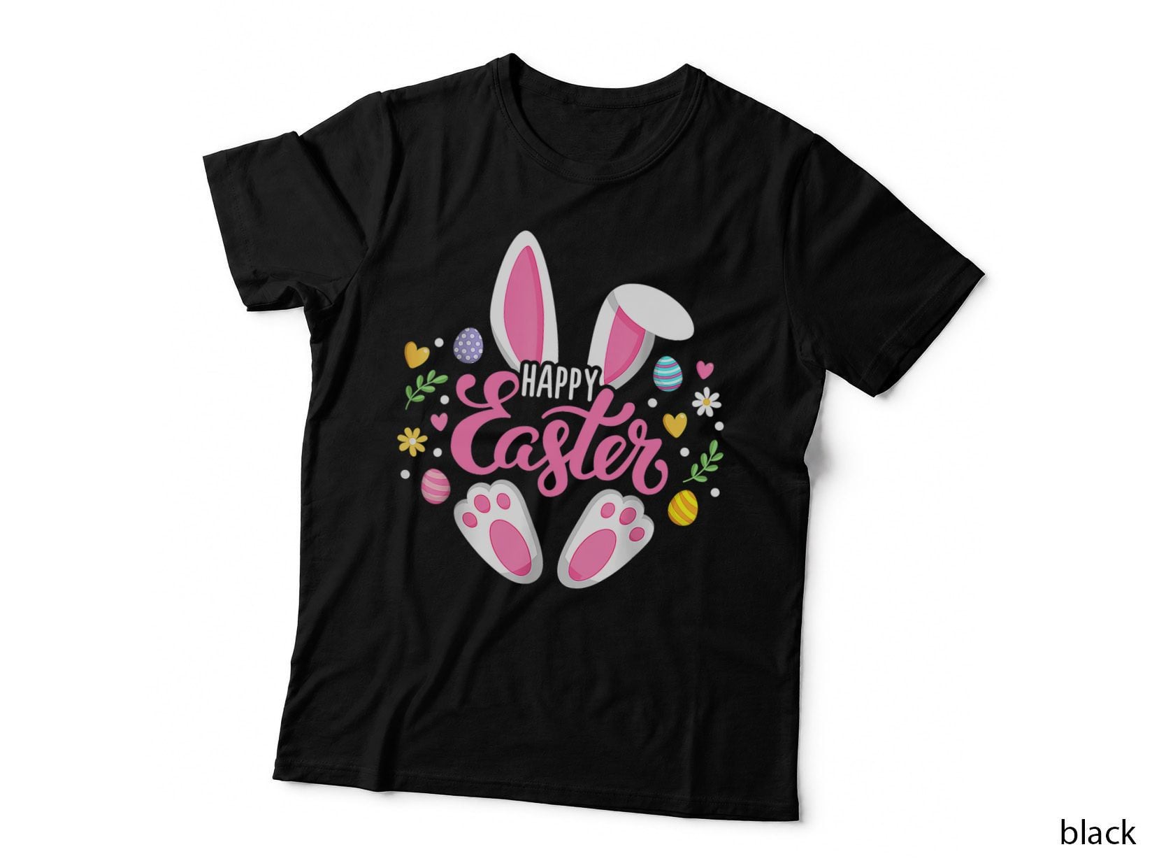 Happy Easter Bunny Rabbit Face Funny Easter Day Women Girls, Egg Hunt T-Shirt
