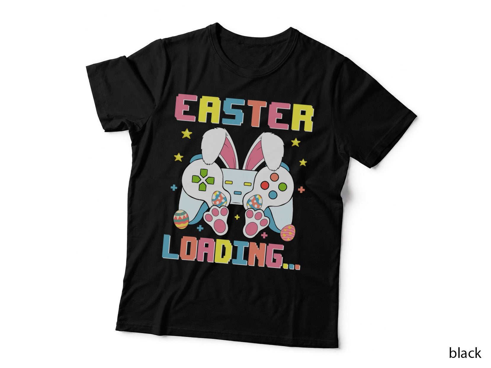 Happy Easter Day Bunny Easter Loading Video Game Boys Girls T-Shirt