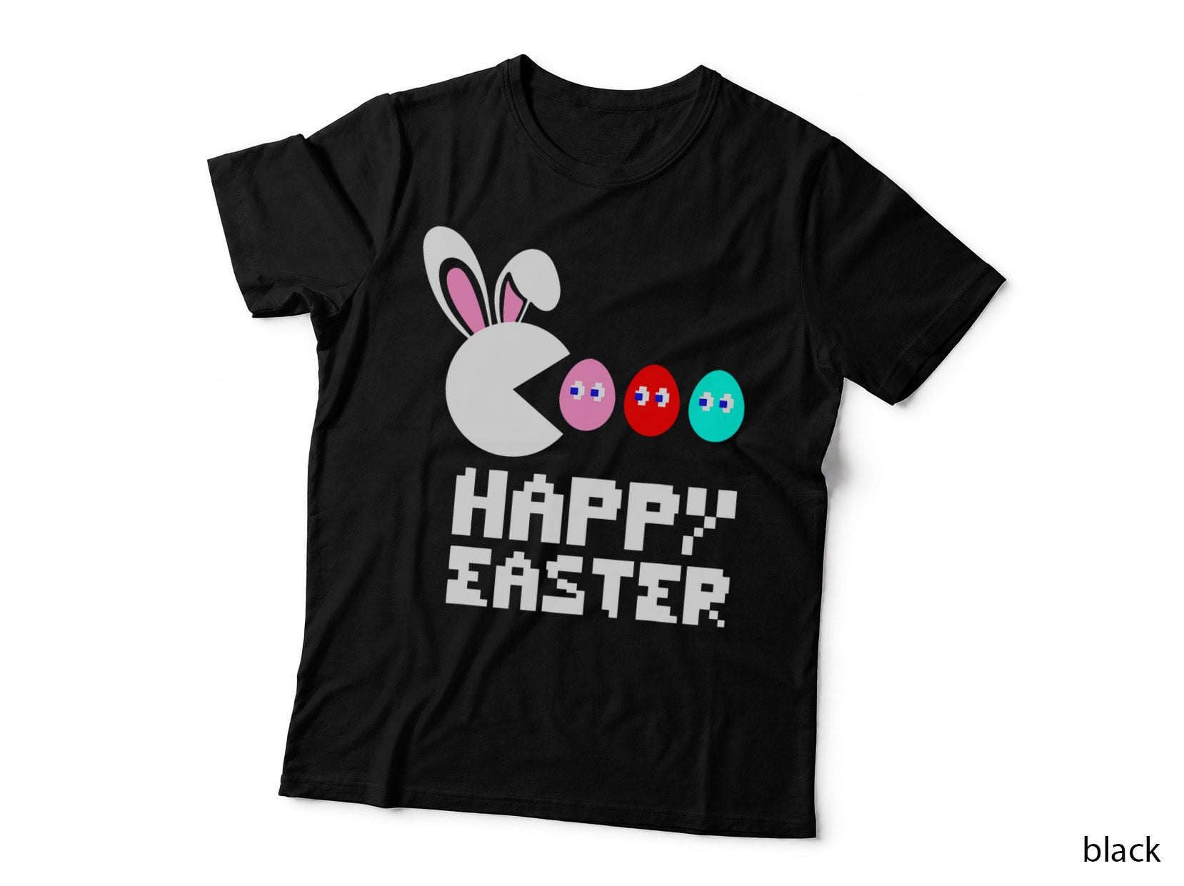 Happy Easter Day Bunny Egg Video Game Boys Girls Kids Gamer T-Shirt