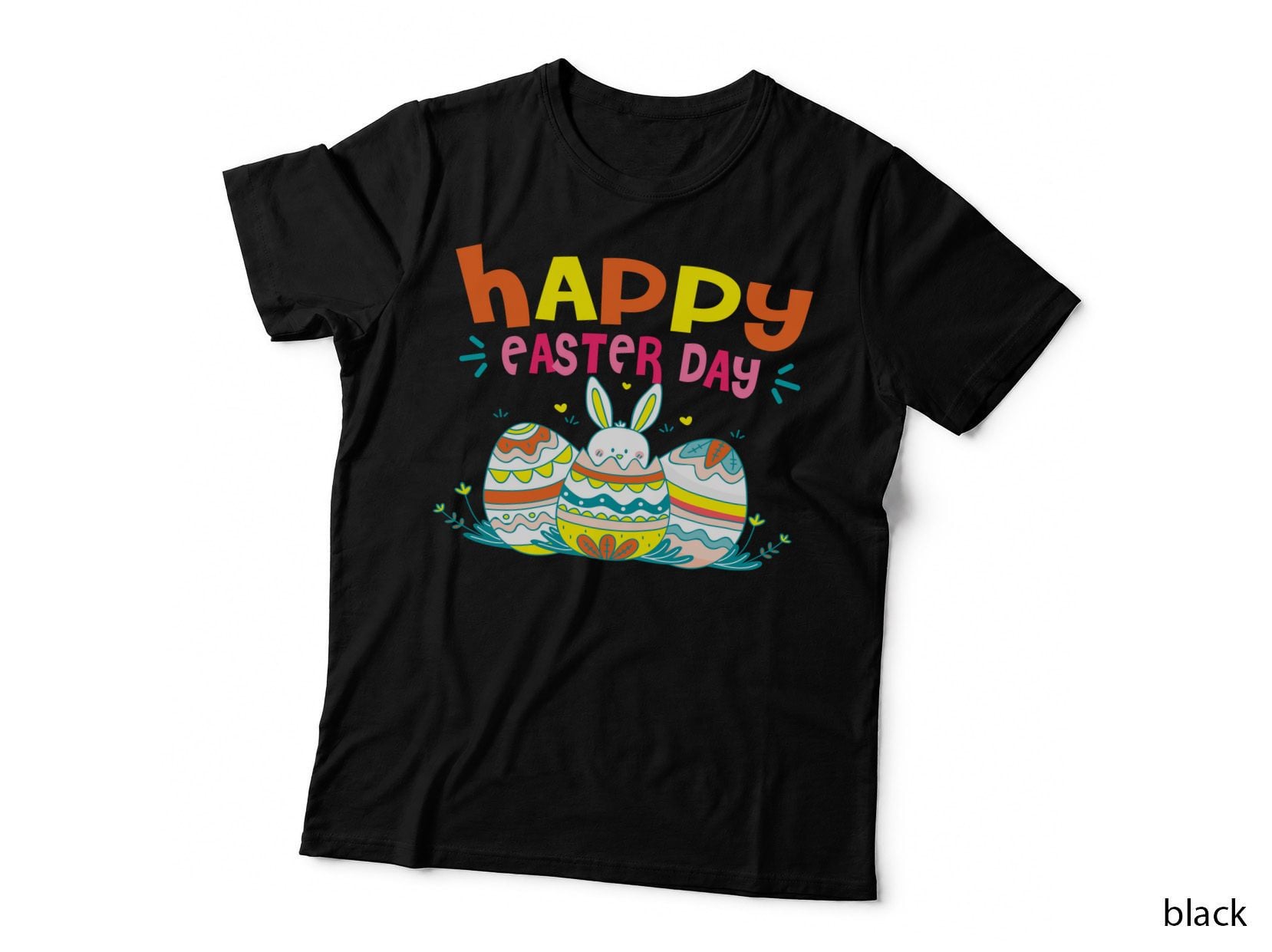 Happy Easter Day Cute Eggs T-Shirt, Easter Theme, Easter Apparel