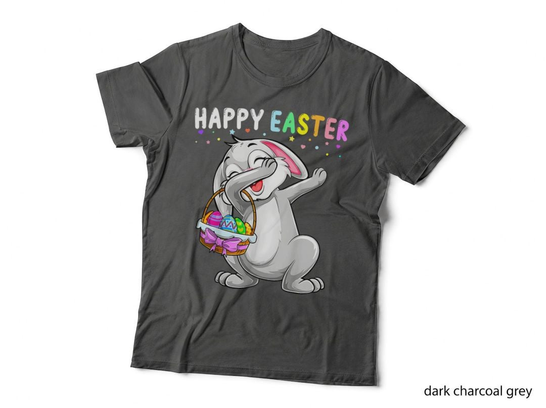 Happy Easter Day Dabbing Rabbit Cute Bunny Egg Hunt Dab Boys T-Shirt