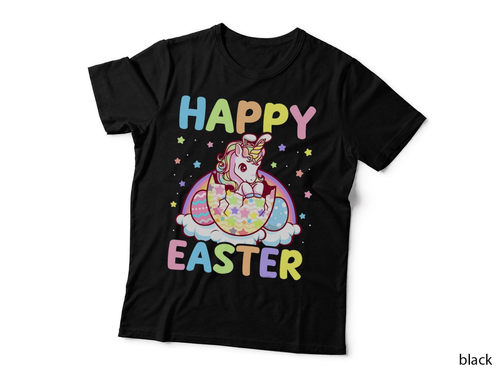Happy Easter Unicorn Bunny Girls Kids Easter Eggs Bunnicorn T-Shirt