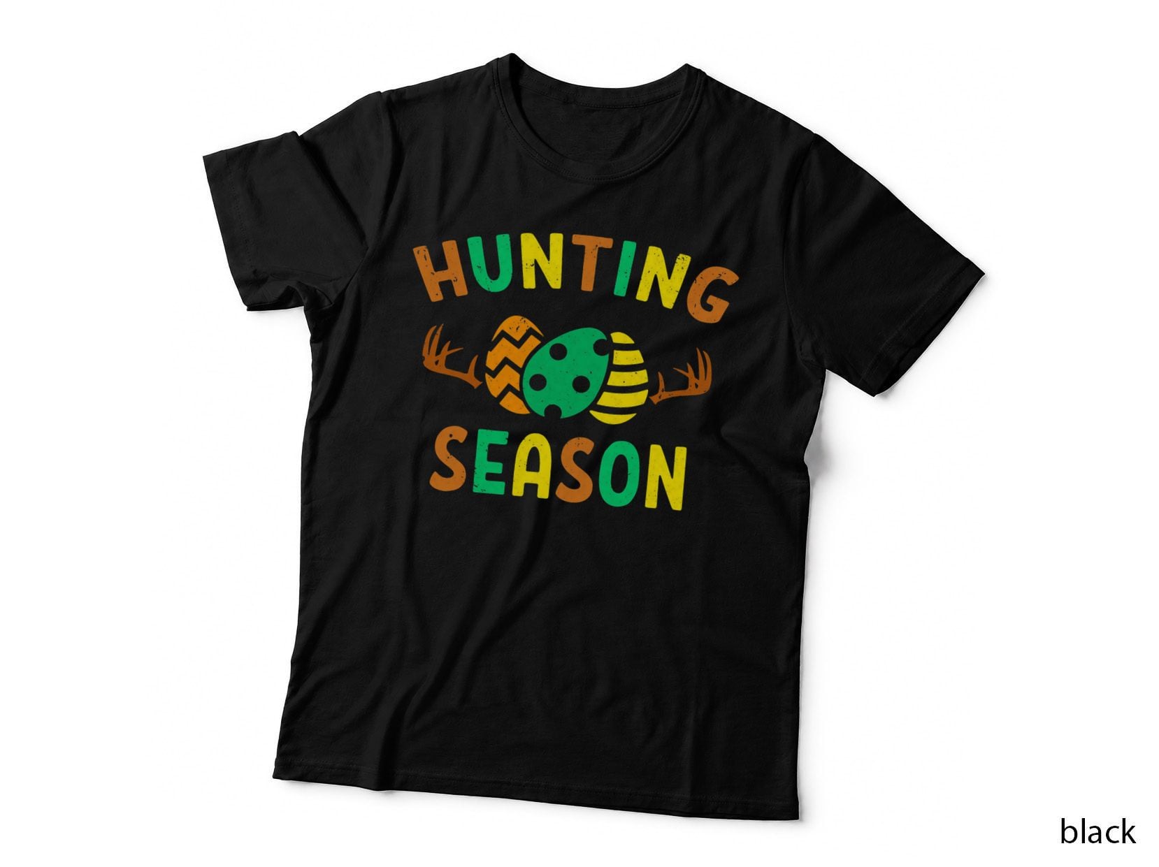 Hunting Season Easter Egg T-Shirt, Easter Holiday Print, Men's Fashion