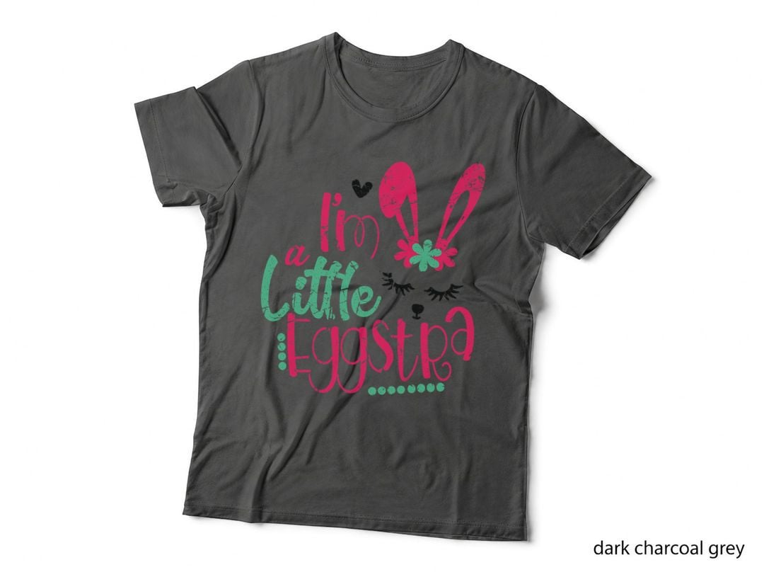 I'm a Little Eggstra Cute Easter Bunny Vintage Happy Easter T-Shirt