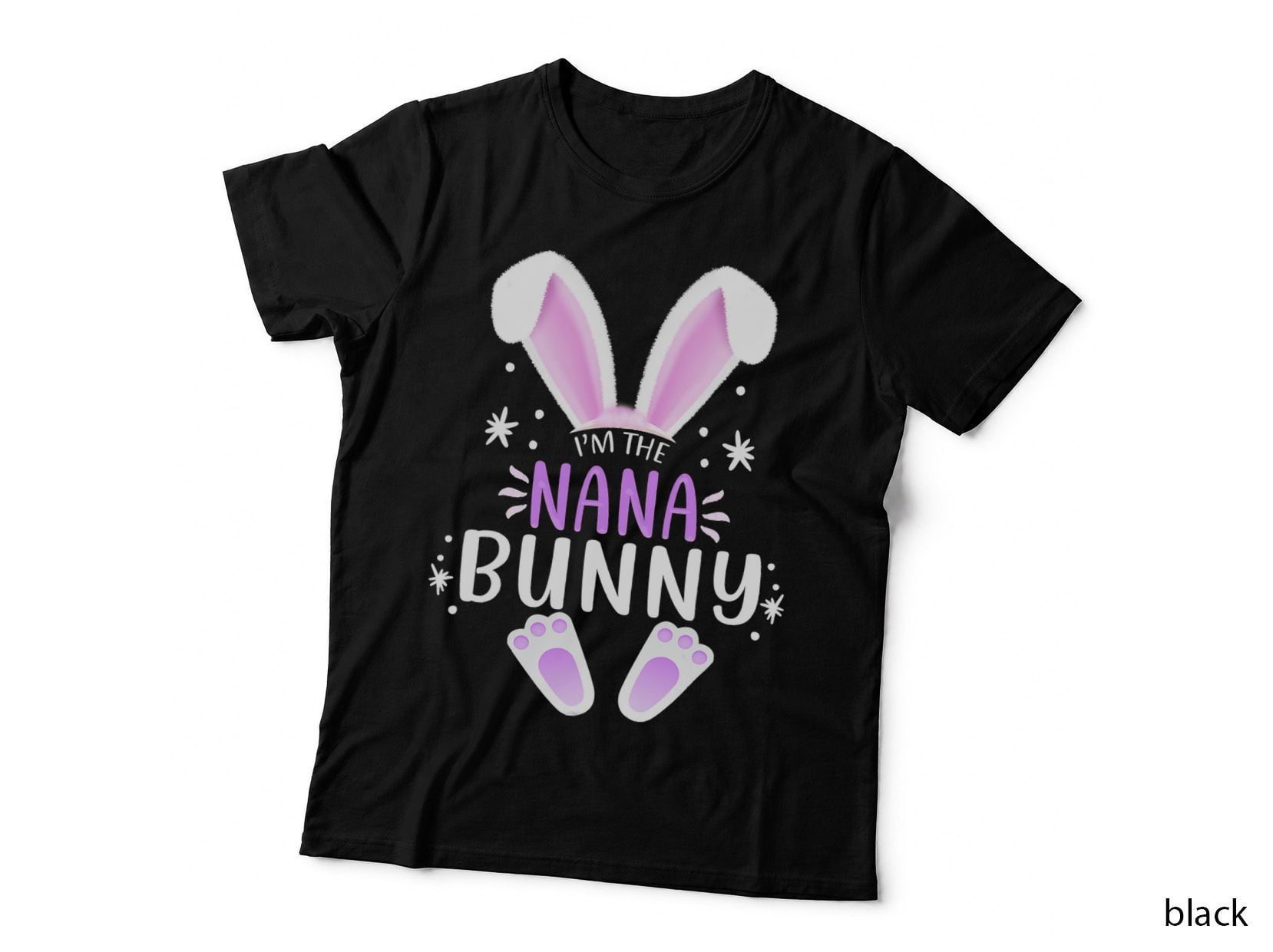 I'm the Nana Bunny Easter Day Bunny Family Matching Style T-Shirt