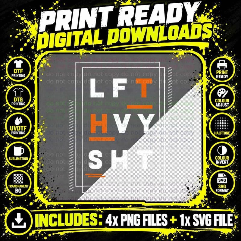 Lft Hvy Sht Fun Weight Lifter Gym Bunny Design Gift Png SVG Digital Bundle