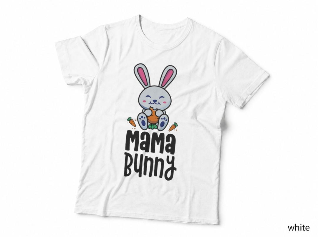 Mama Bunny Birthday Party Theme Easter Outfit Rabbit Parent T-Shirt