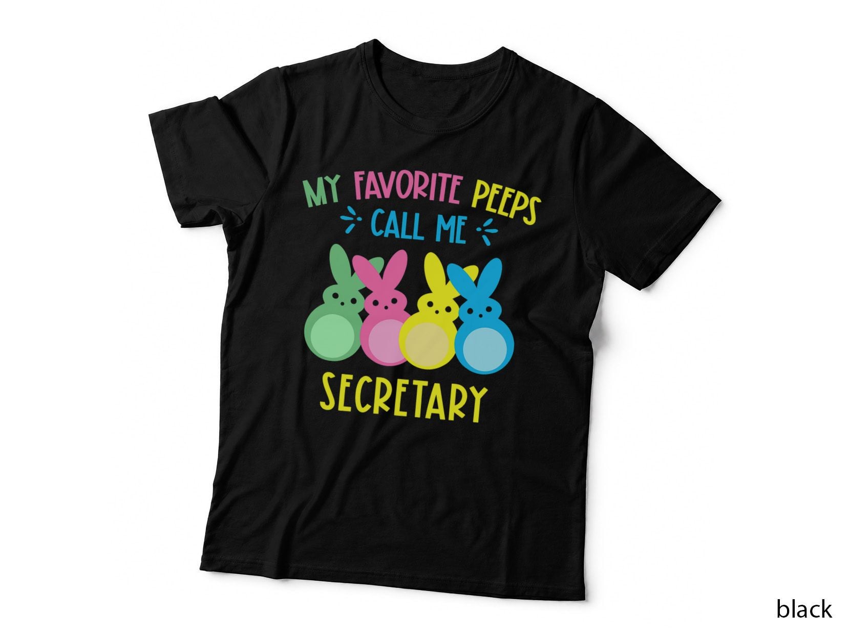 My Favorite Bunnies Call Me Secretary Cute Bunny Easter T-Shirt