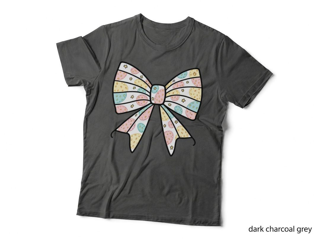Pastel Donut Bow Tie Design Easter T-Shirt, Easter Graphic Tee