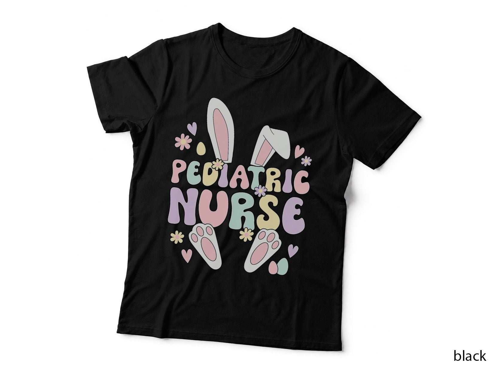 Pediatric Nurse Easter Bunny T-Shirt, Easter Themed, Nurse Appreciation Gift