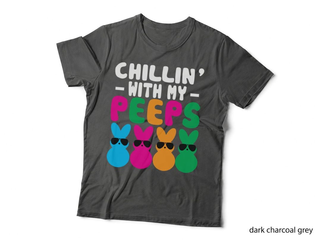 Peeps Easter Bunny T-Shirt, Retro Sunglasses Style, Spring Vibes