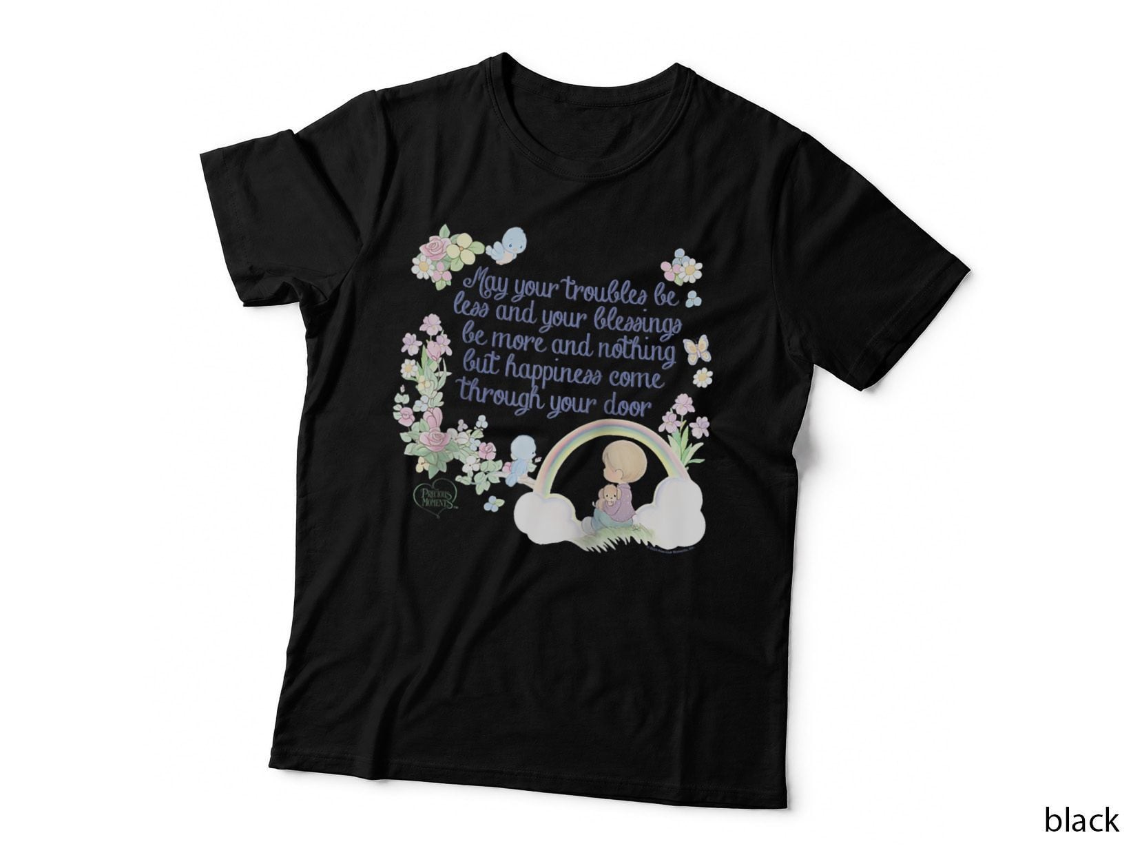 Precious Moments Easter Nothing but Happiness Quote, Spring T-Shirt