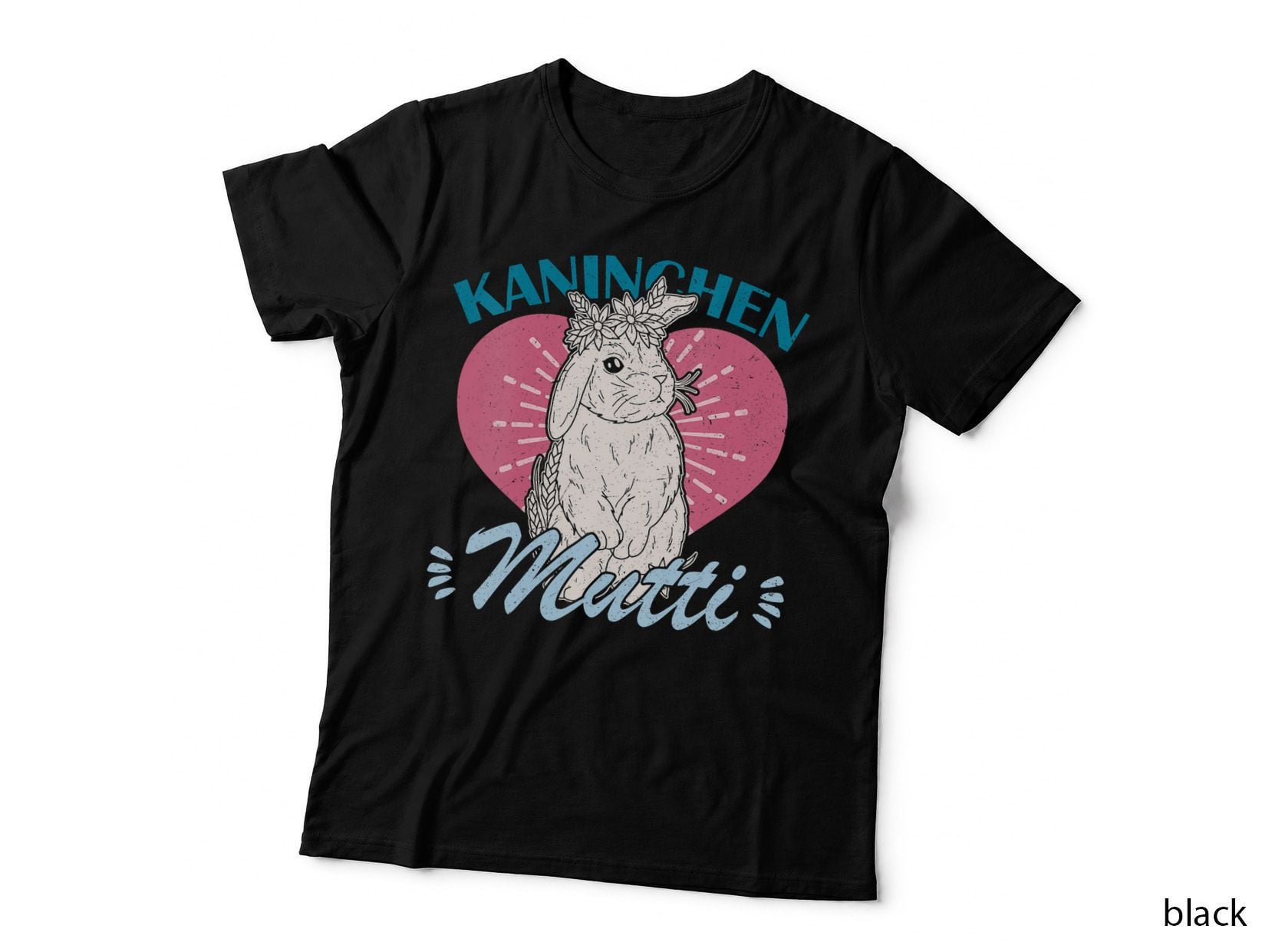Rabbit Cute Breeder Farming Domestic Pet Ranch Flower Easter T-Shirt