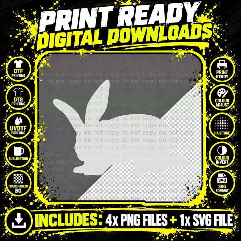Rabbit Silhouette Easter T-Shirt, Easter Graphic Tee Png SVG Digital Bundle