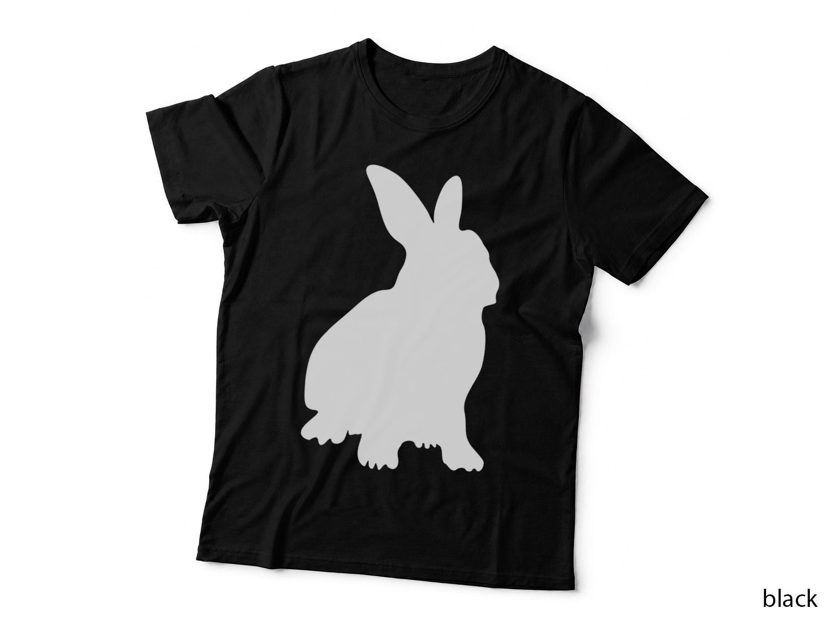 Rabbit Silhouette Easter T-Shirt, Easter Graphic Tee, Easter Lover Shirt
