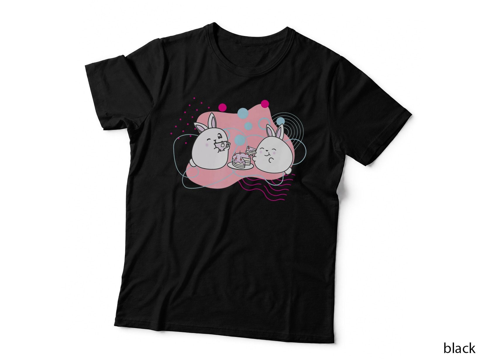 Rainbow Bunny Bop Tea Party, Easter T-Shirt