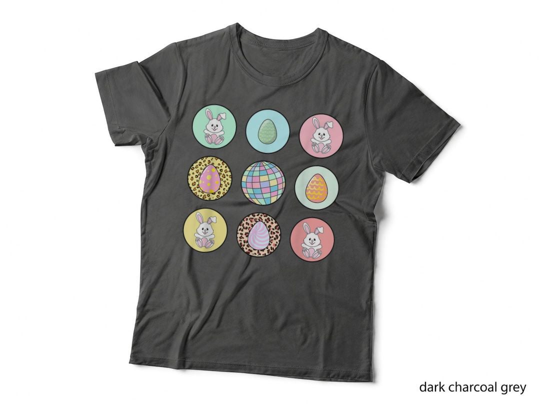 Retro Groovy Easter Bunny Disco Happy Easter Leopard Print T-Shirt