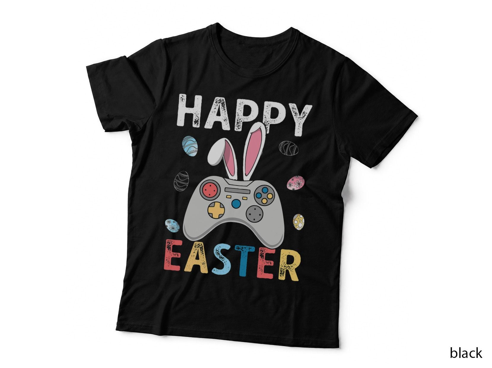 Video Game Easter Bunny Gaming Controller Gamer Boys Girls T-Shirt