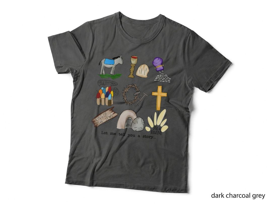 Let Me Tell You a Story Jesus Religious Christian Easter, Egg Hunt T-Shirt